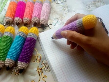 Карандаши крючком