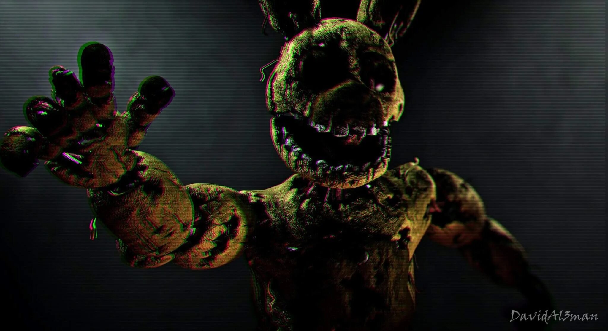 Фнаф 3 на телефон. СПРИНГТРАП страшный ФНАФ 3. Stylized Animatronics СПРИНГТРАП.