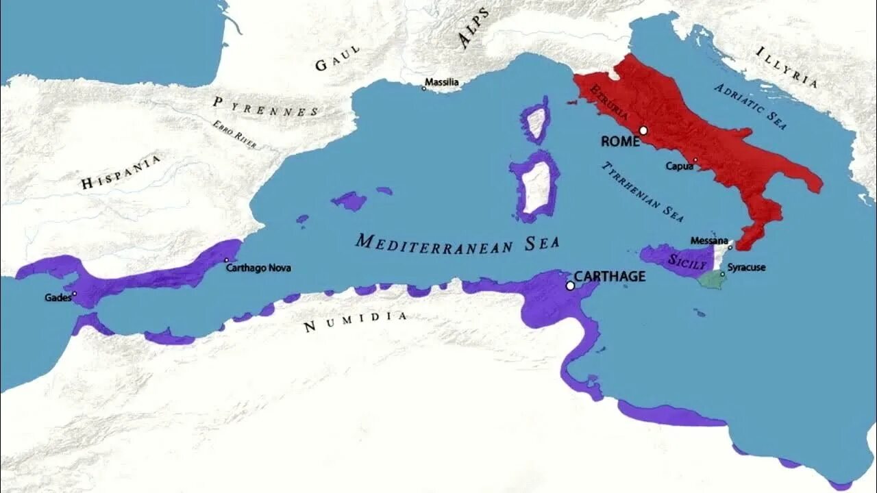 В какой стране находился карфаген. Карфаген Пунические войны карта. Древний Рим и Карфаген карта. Карта древнего Рима Пунические войны.