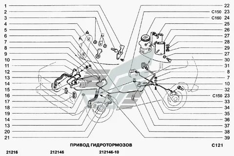 Тормозная схема нивы