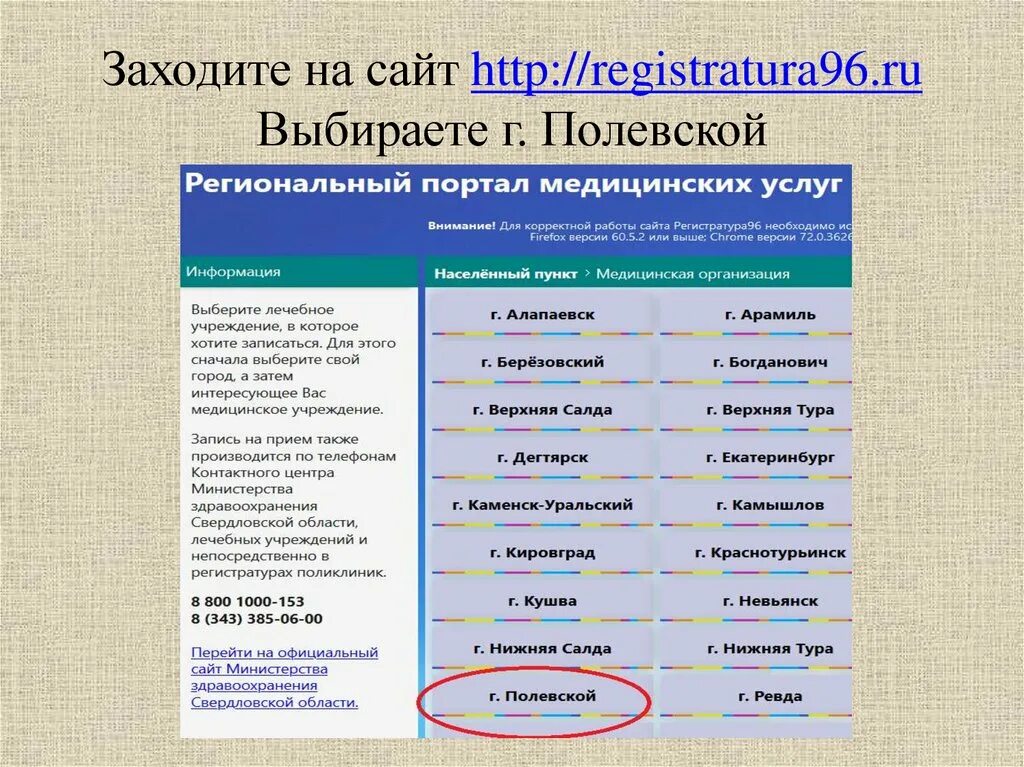 Регистратура 96 Полевской. Портал регистратура 96. Регистратура96.ру верхняя Пышма. Регистратура 96 верхняя Салда.