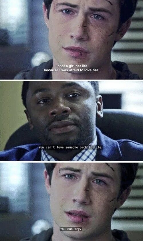 Why are you afraid. 13 Reasons why. Ханна Бейкер и Клэй Дженсен. Because Love her. Because i Love her текст.