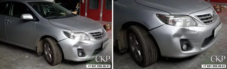 Снятие и установка заднего бампера - седан COROLLA