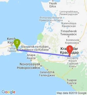 Расстояние между ейском