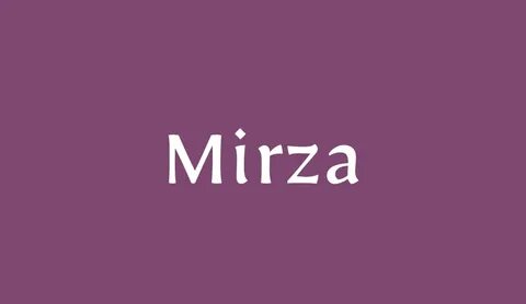 Мирза имя