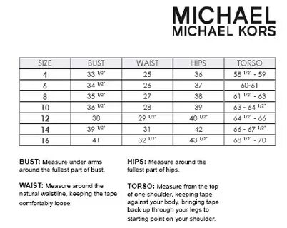 Michael kors размерная сетка
