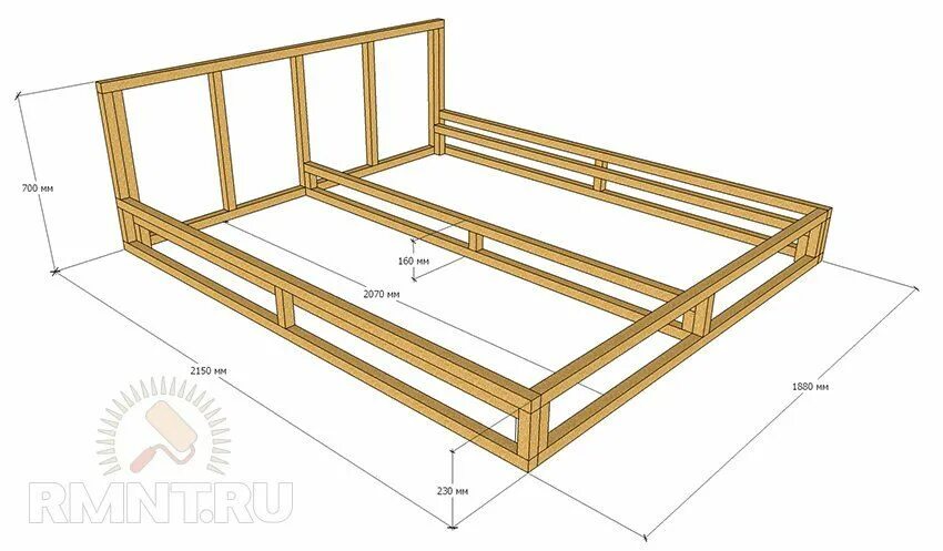 Кровать из дерева схема. Кровать подиум 200х160 чертежи. каркас из бруса 100х100 для евро матраса. кровать двуспальная 180х200 своими руками чертежи. чертеж каркаса кровати 120х200.