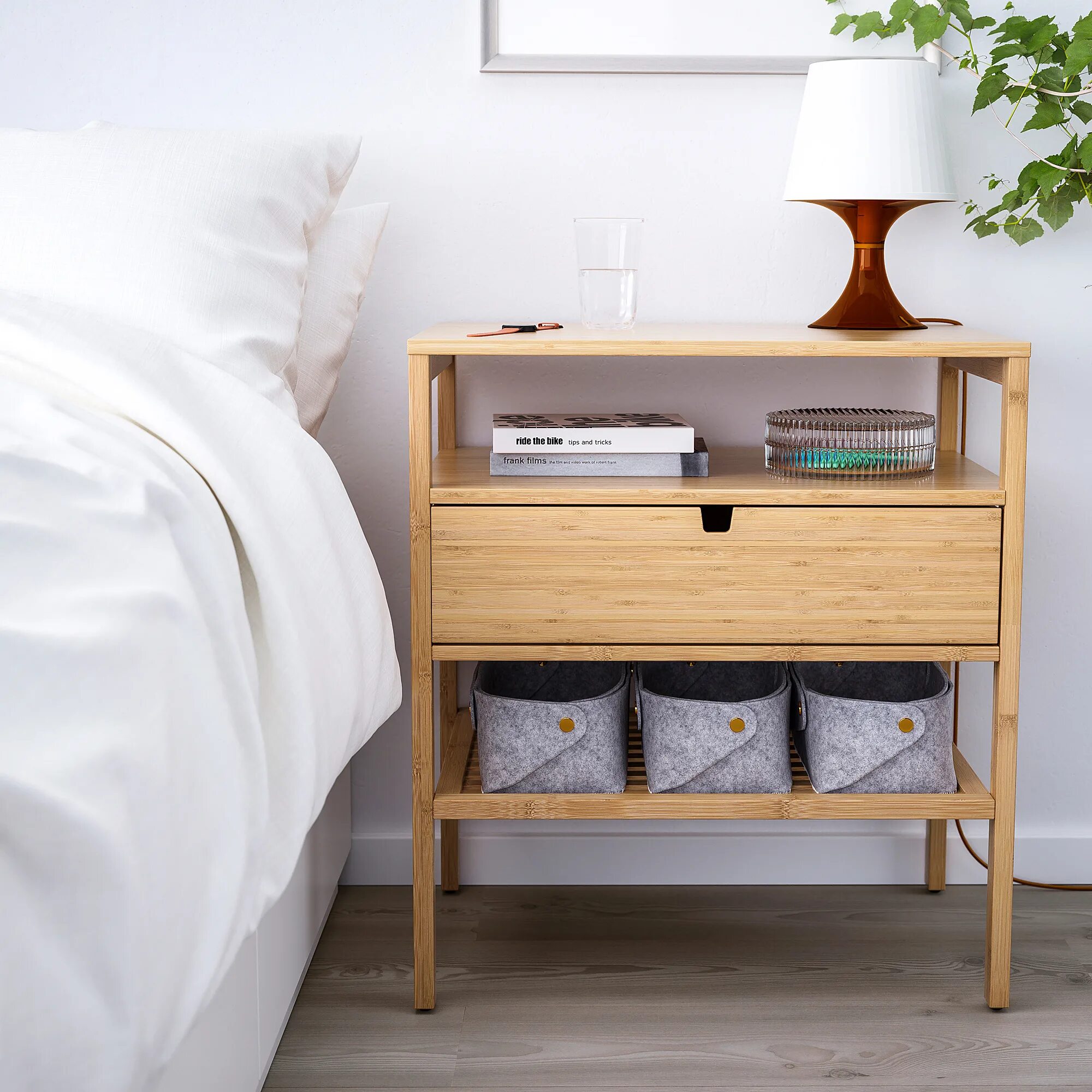 On the bedside table