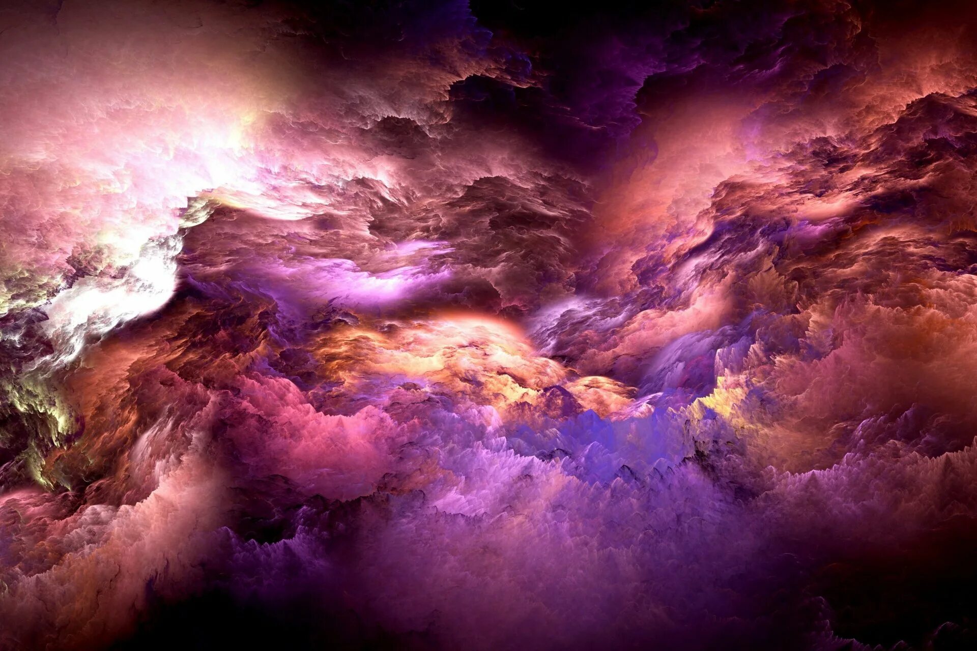 Красивый фон. Необычный фон. Фиолетовое облако. Космические облака.
