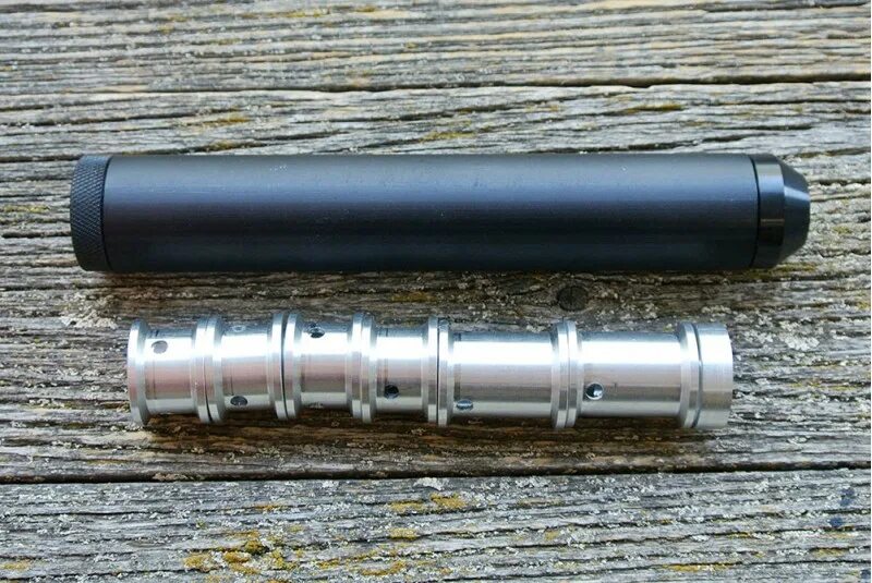 Надульник саунд-модератор для мр-512, мр-60/61 (тип свд). Саундмодератор на калибр cricket стандарт 5,5. Глушитель звука выстрела для 22лр. 6. Саундмодератор для пневматики.