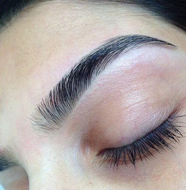 Брови brow up. Брови волосками новая техника.