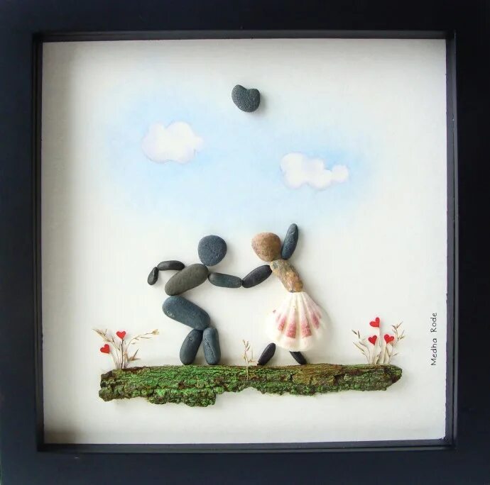 Декор из речных камней. Композиция из камешков. Картины из камушков. Поделки из камушков. Картины из камушков.