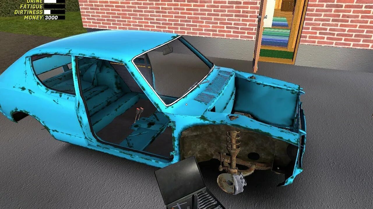 Подвеска май саммер кар. My Summer car подвеска. Передняя подвеска май саммер кар. Сборка подвески my Summer car. Как собрать машину в a dusty trip