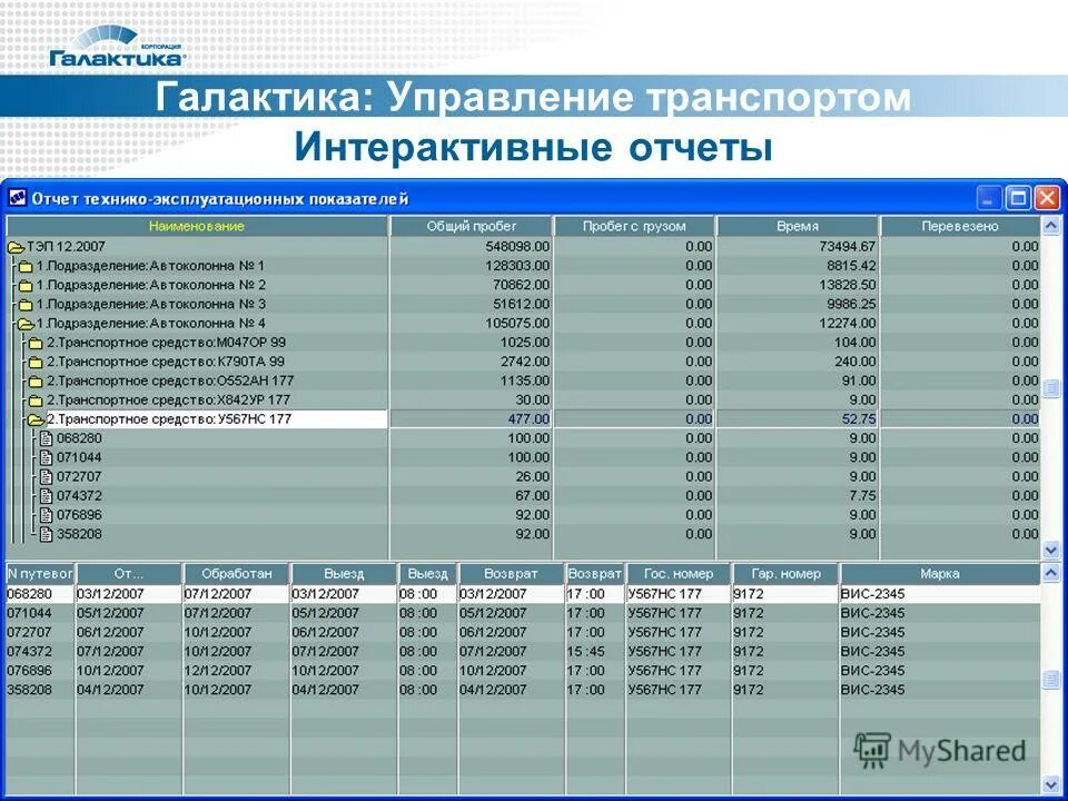 интерактивный отчет