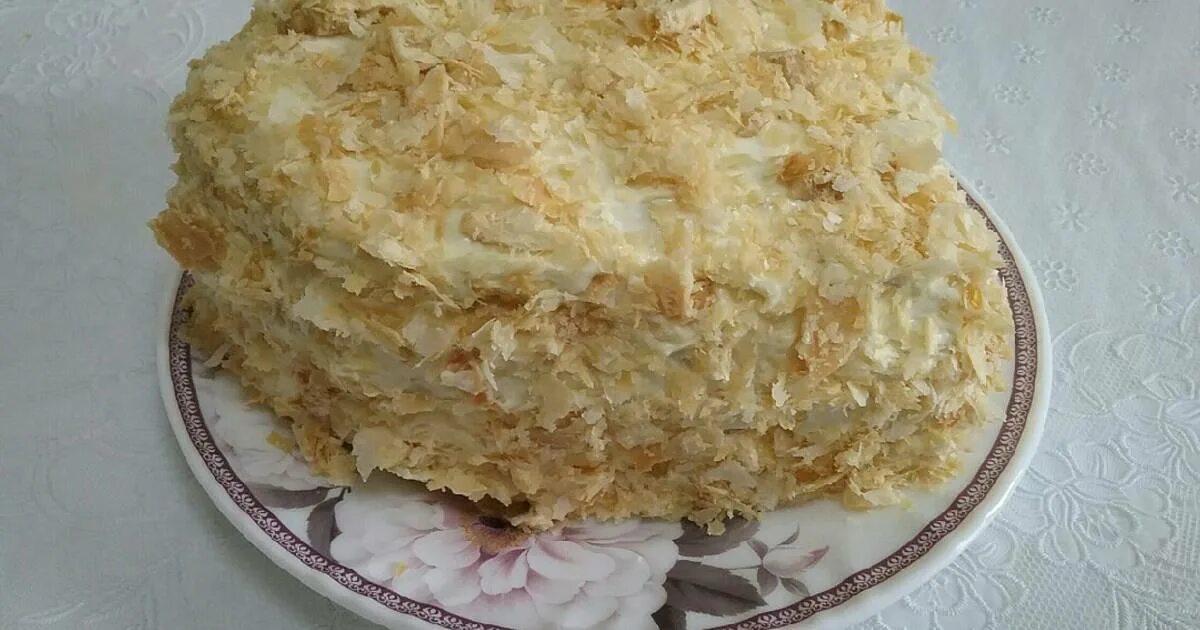 Наполеон из готового слоеного теста кусочками. Наполеон из ушек. торт из кусочков слоеного теста. наполеон из слоеного теста. ленивый наполеон из слоеного теста.