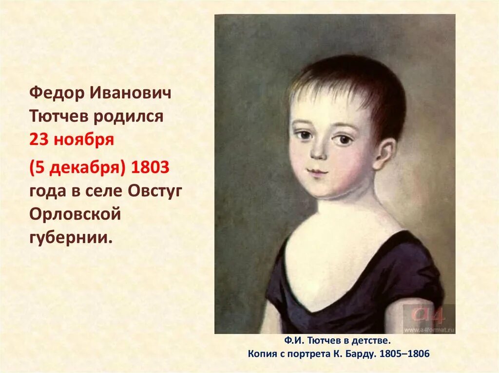 Тютчев детство и юность. Фёдор Иванович Тютчев в детстве. Фёдор Иванович Тютчев в молодости.