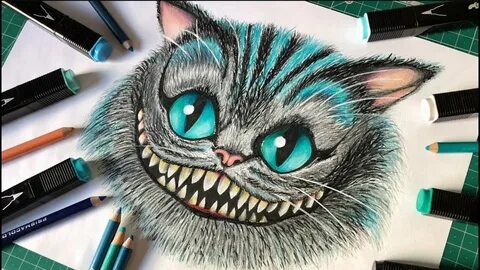 Нарисовать котика маркерами