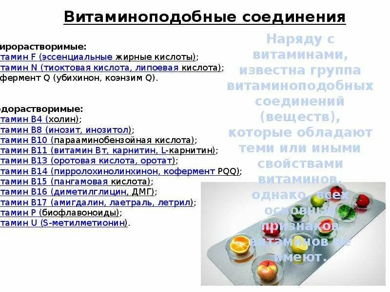 Главное отличие витаминов от других пищевых веществ. Витамины и минералы. Витамины и их значение в питании. Органические питательные вещества. Витамины и витаминоподобные вещества.
