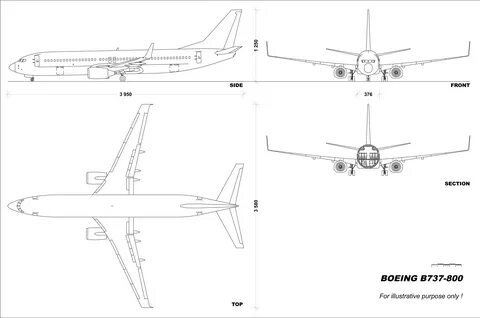 Boeing 737 800 winglets схема