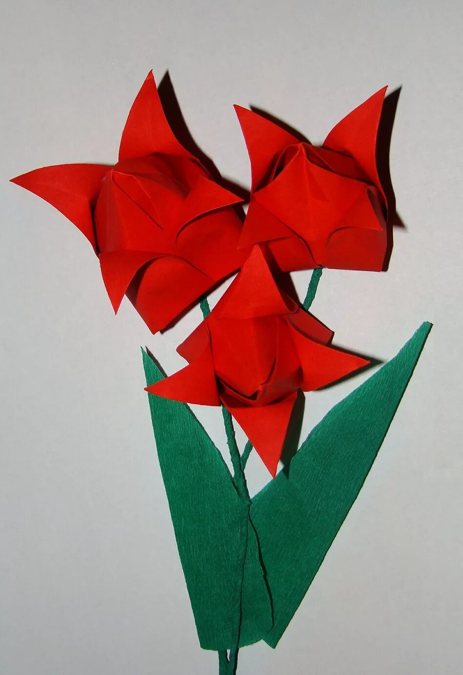 Оригами. Оригами цветок. Тюльпан из бумаги. Оригами тюльпан.
