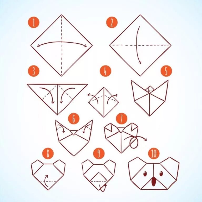 Оригами для детей. Оригами несложные. Оригами схемы. Оригами из бумаги схемы.