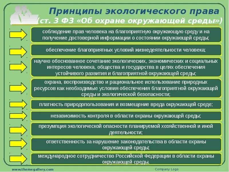 Экологическое право граждан и организаций. Экологические принципы. Принципы экологической среды. Основные экологические принципы.