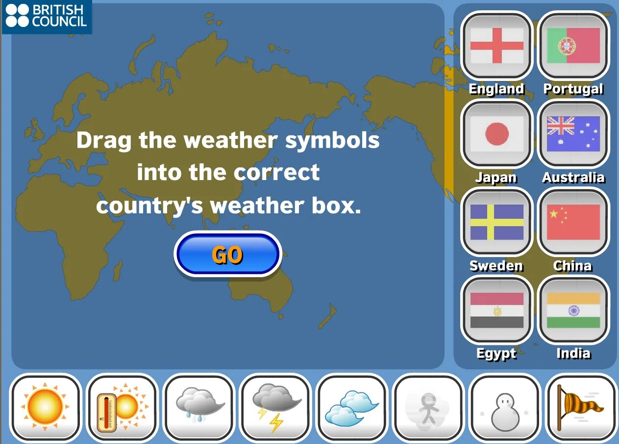 Weather. British weather. Weather Forecast game. What’s the weather? Игра. British games