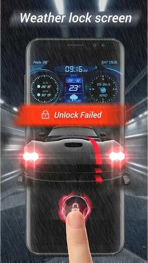 Lock screen draw