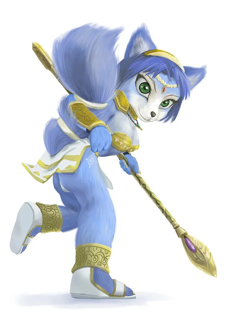 Krystal Star Fox. Лиса Кристал (Star Fox). Sonic Krystal Fox. Krystal Fox с посохом.