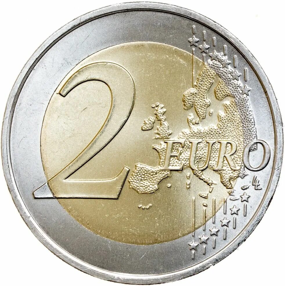 Tl kac ruble. 2 Евро Тюрингия. Евро монеты 2022. 2 Евро монета. Монетка 2 евро.