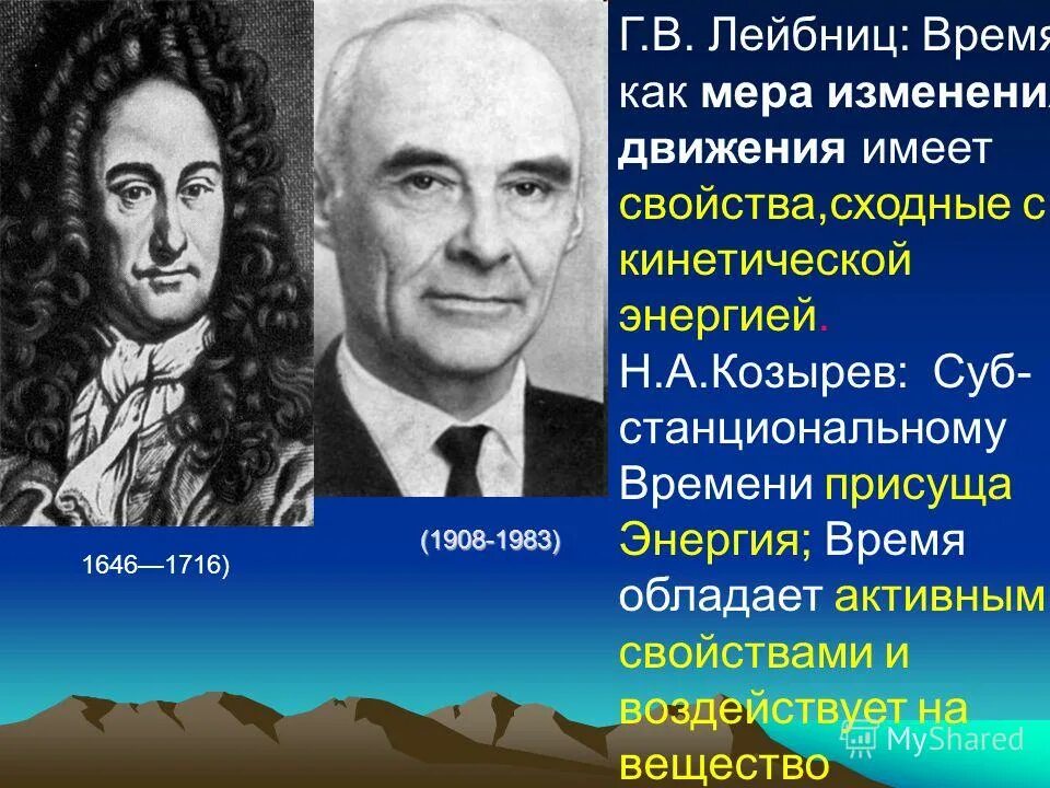 Лейбниц пространство и время. Лейбниц о природе пространства и времени. свойства времени по козыреву.