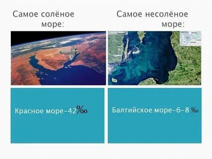 Какой самый пресный океан