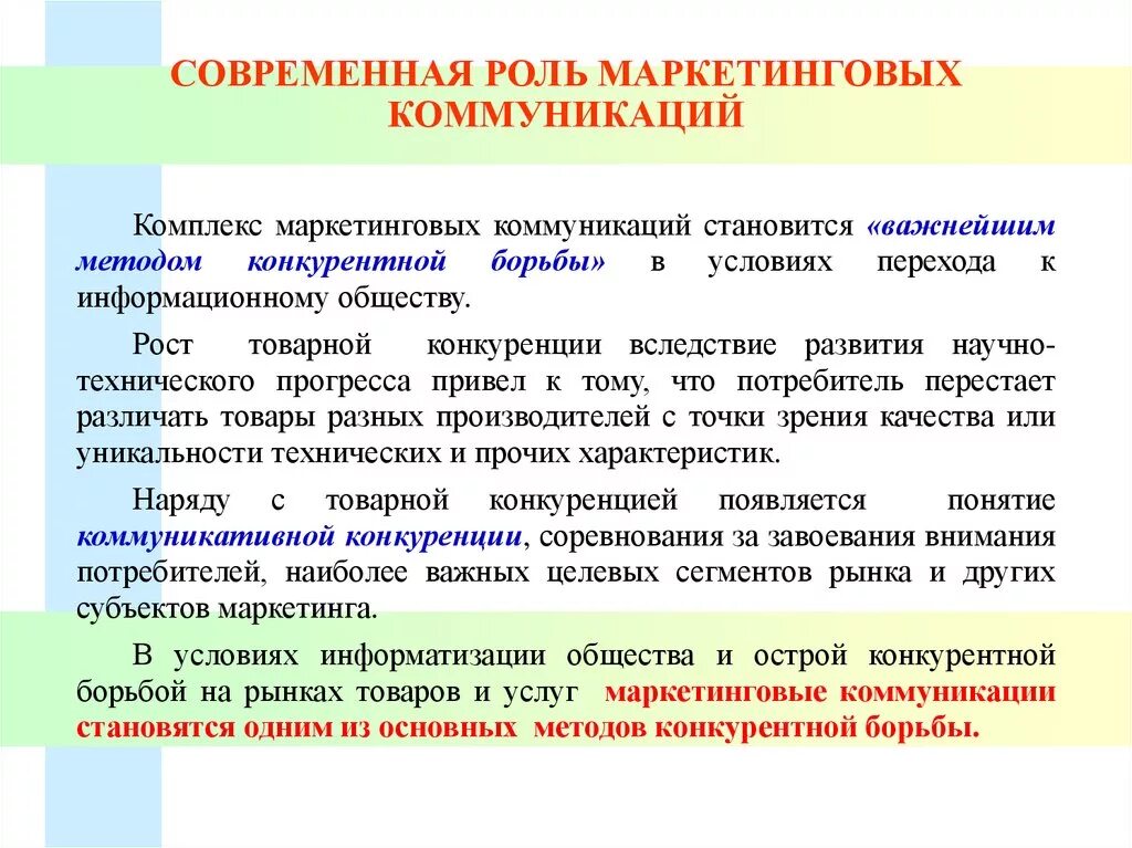 Современные маркетинговые коммуникации