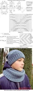 Шапка для подростка вязать