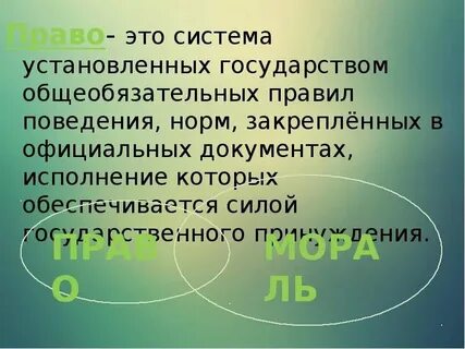 Правила жизни установленных государством