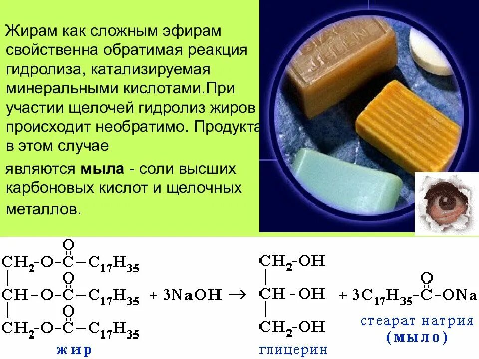 Кислый гидролиз жиров. Гидролиз растительных жиров. Химические свойства и получение жиров. Конспект по теме жиры. Сложные эфиры жиры мыла.