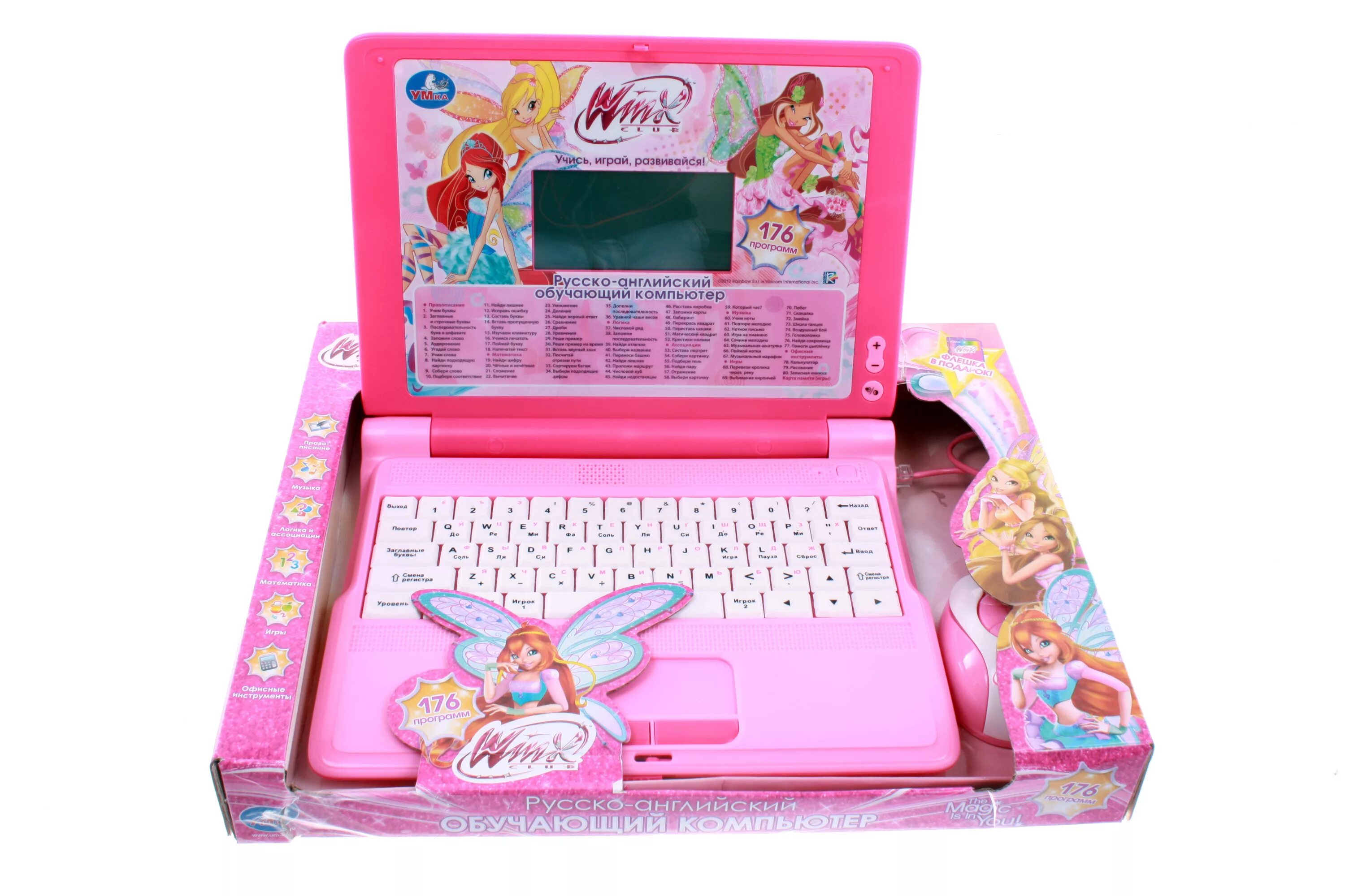 Детские игры на ноутбуке. Компьютер Умка Winx pl-1596-1. Обучающий компьютер "Winx" (Умка, pl-1596-1sim). Детский ноутбук Винкс. Ноутбук детский обучающий Винкс.