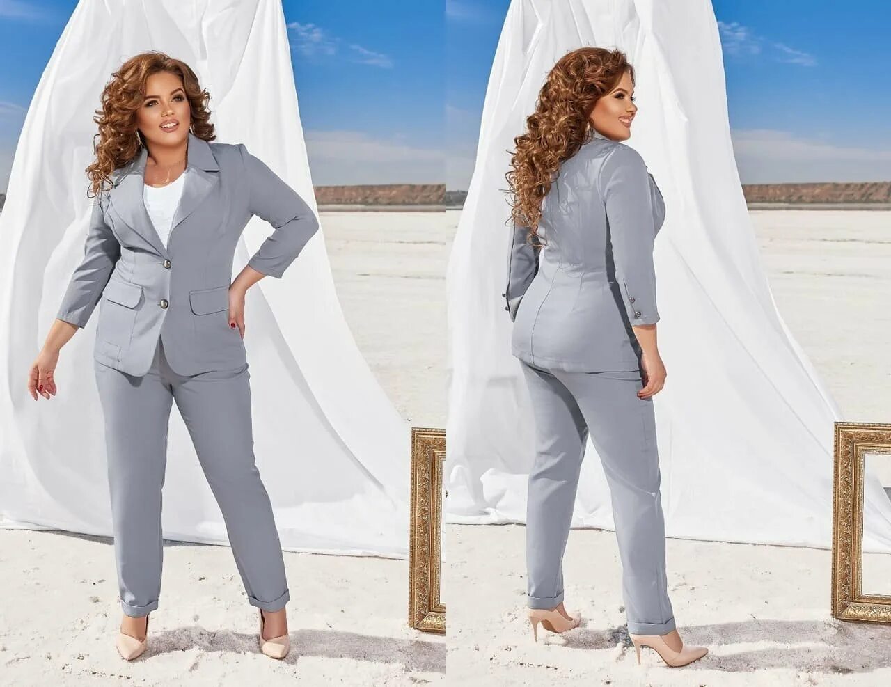 Брючный костюм р-р 48 lakona 972b(темно-синий). Брючный костюм на свадьбу для полных. Брючный костюм женский вечерний. Белый брючный костюм для полных. Брючный костюм на свадьбу для полных.