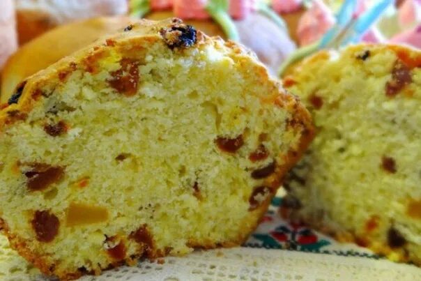 Кулич сдобный пасхальный с изюмом рецепт