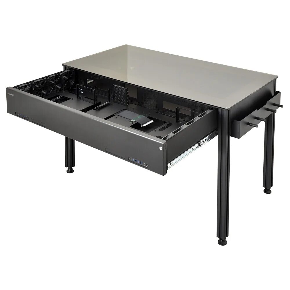 Lian li Desk dk-04x. Стол Lian li dk. Lian li корпус стол. Корпус Lian li Aluminum Desk dk-05fx. Столик фишка