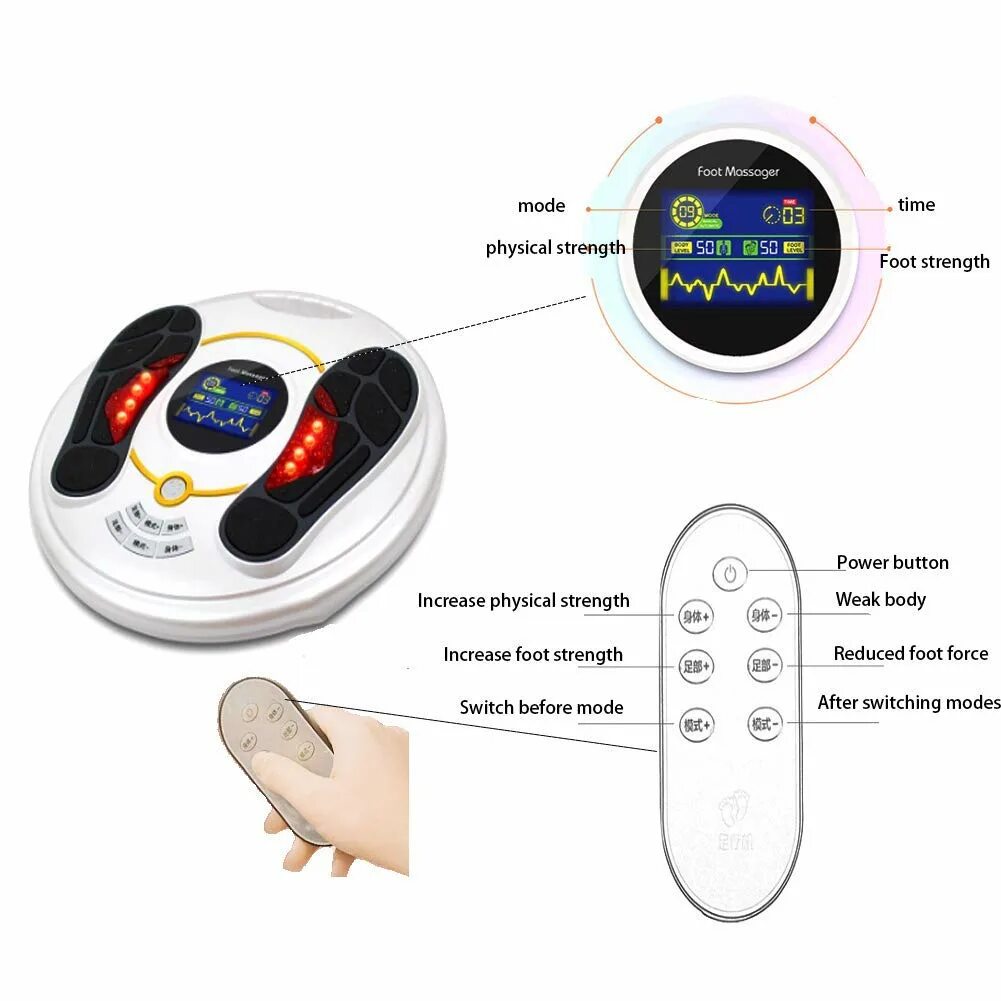 Массажер для ног foot Massager импульсный. Ножной стимулятор foot Pulse. Ems foot Massager electrical muscle stimulation. Ems массажер для ног с пультом. Массажер для ног foot massager инструкция