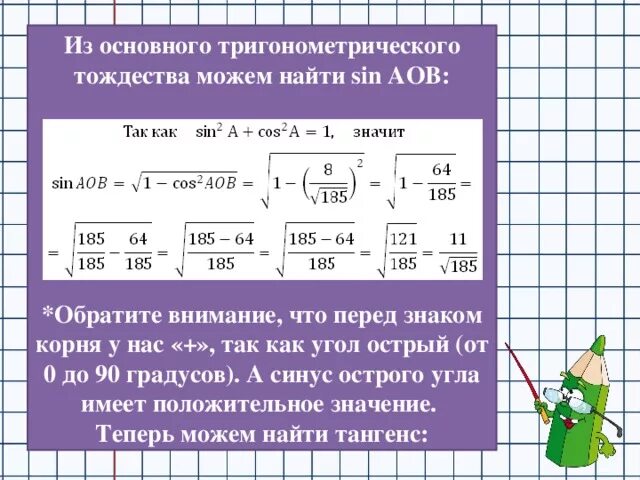 Основное тригонометрическое