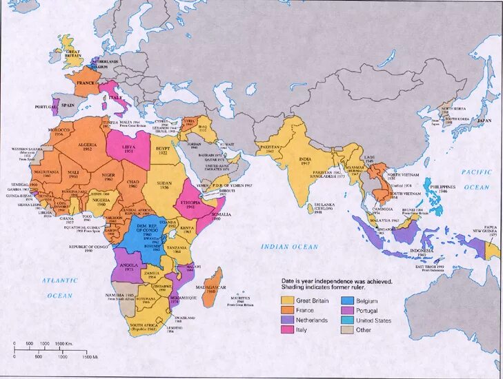 Получили независимость после первой мировой войны. Колонии в Азии карта. Карта колоний Азия 20 века. Карта европейских колоний. Деколонизация Азии карта.
