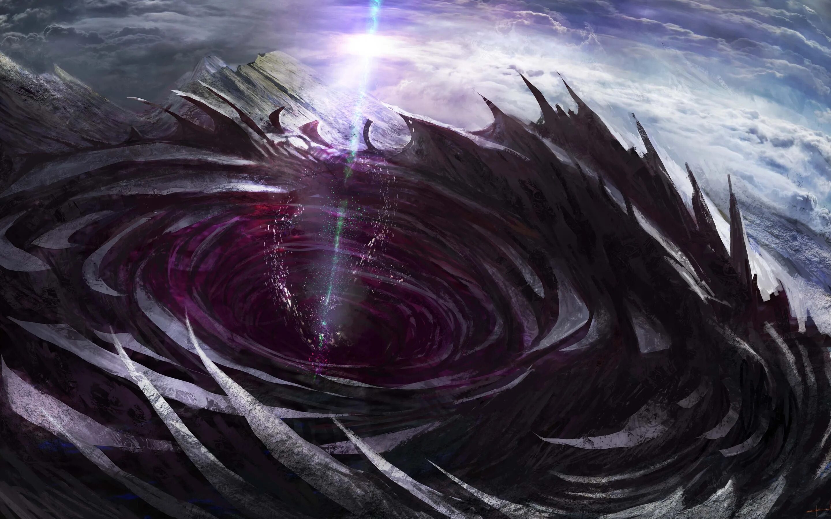 Космическая энергия. Сфера пустоты. Магическая сфера. Фиолетовая бездна. Бездна космоса.