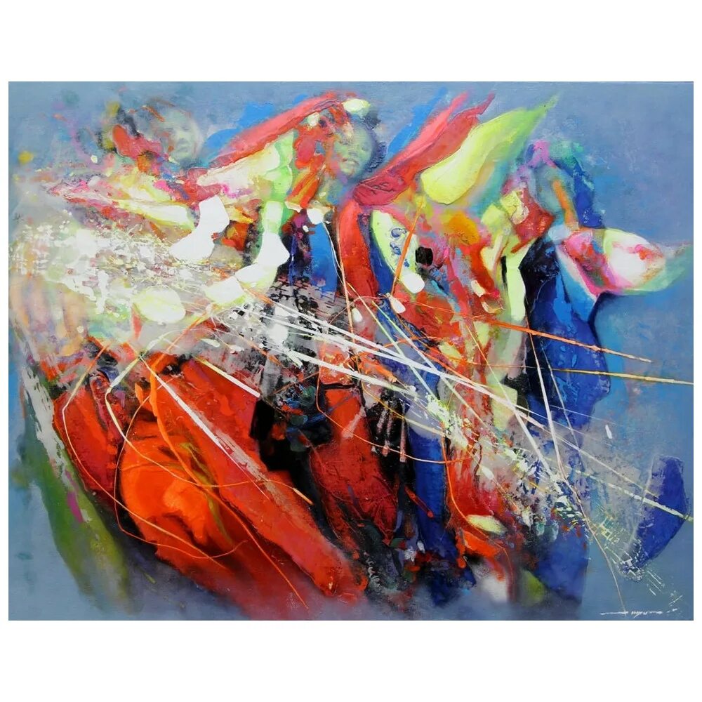 Экспрессивная акварель. Экспрессия 4. Абстрактная эротическая живопись. Современная живопись. Экспрессия 4.