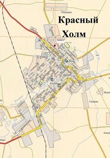 Карта красное поселок