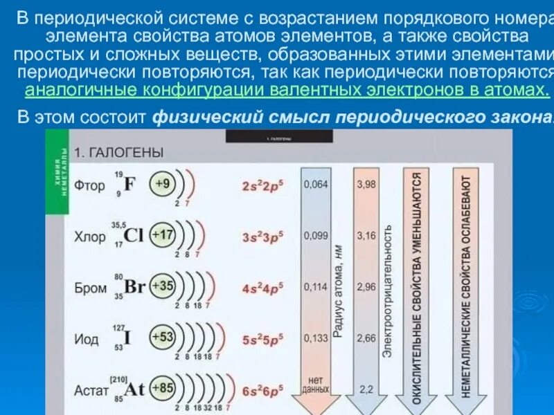 Свойства атомов s элементов. Изменение свойств элементов и сложных веществ. положение галогенов в периодической системе. изменение свойств элементов в периодической системе. характеристика элемента по положению в периодической системе.