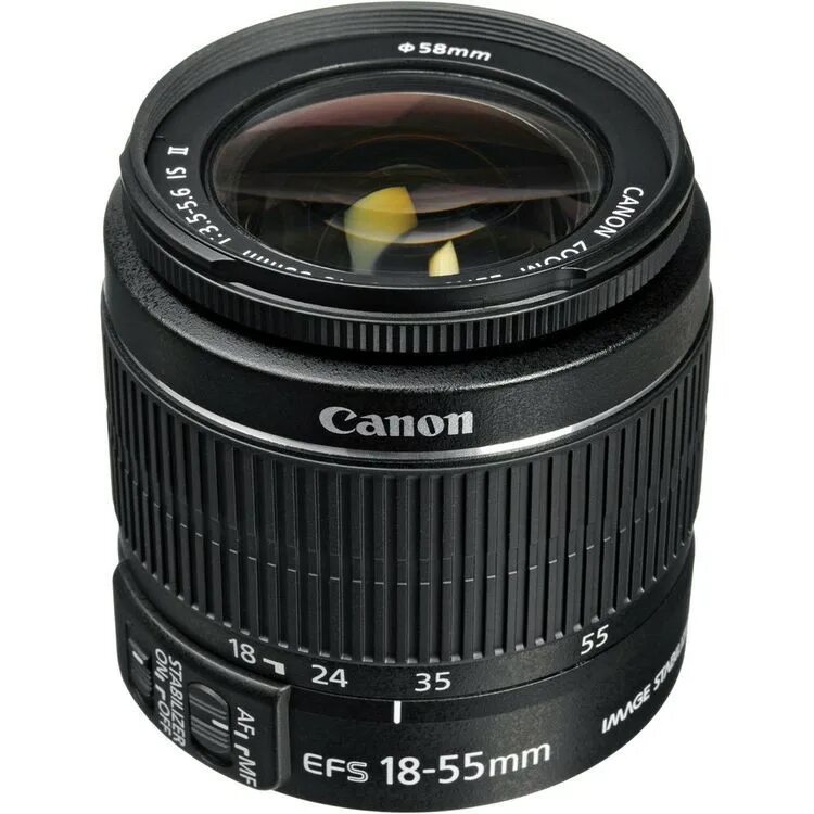 Canon EF-S 18-55mm. Canon EF-S 18-55mm f/3.5-5.6. 3d объектив