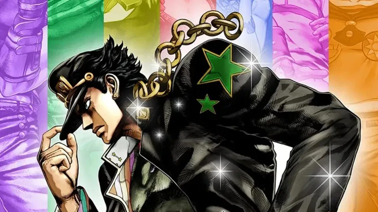 Jojo switch. Джоджо джотаро и какёин момент из джоджо. jojo s bizarre adventure фильм. джоджо алл стар батл спидвагон. битва какёина и дио.