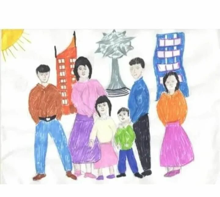 отбасылык сурет раскраска 3 кызы бар отбасы. біз бақытты ұрпақпыз сынып сағаты. біз бақытты ұрпақпыз сынып сағаты. балабақша рисунки. балалар картина.